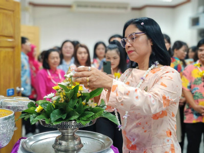 สืบสานวัฒนธรรมเทศกาลสงกรานต์สรงน้ำพระและรดน้ำขอพรสหกรณ์จังหวัดระยอง ... พารามิเตอร์รูปภาพ 1